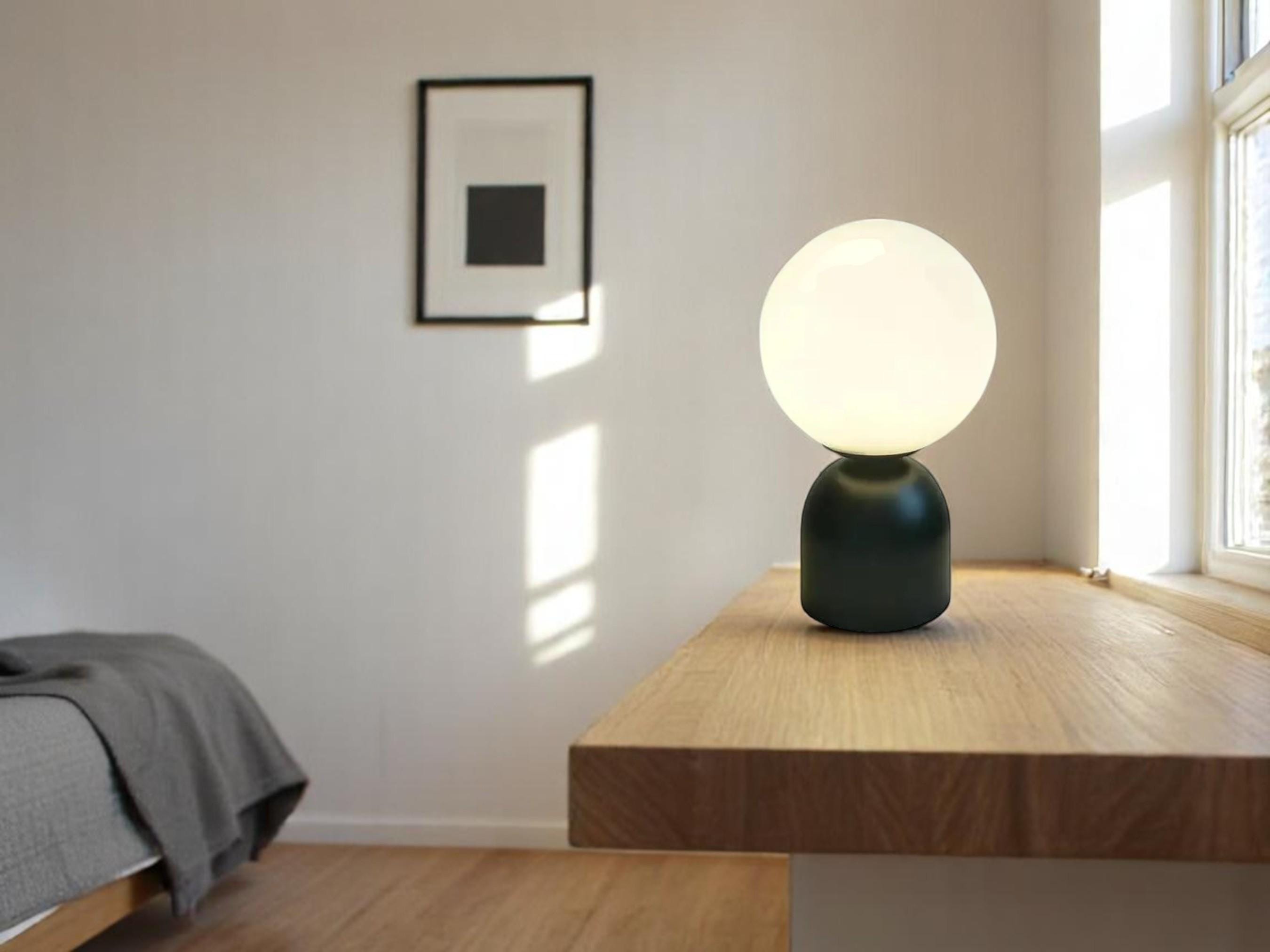 Nordic Brass Table Lamp, Minimalist Ball Desk Light, Modern Lighting for Bedroom