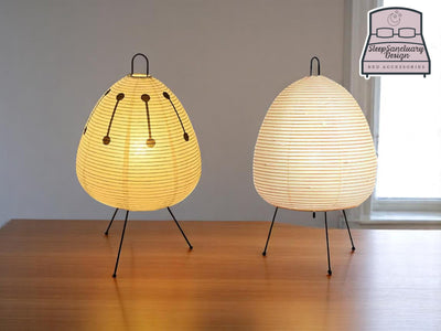 Modern Paper Lantern Table Lamp, Cozy LED Night Light, Minimalist Bedroom Decor Lighting