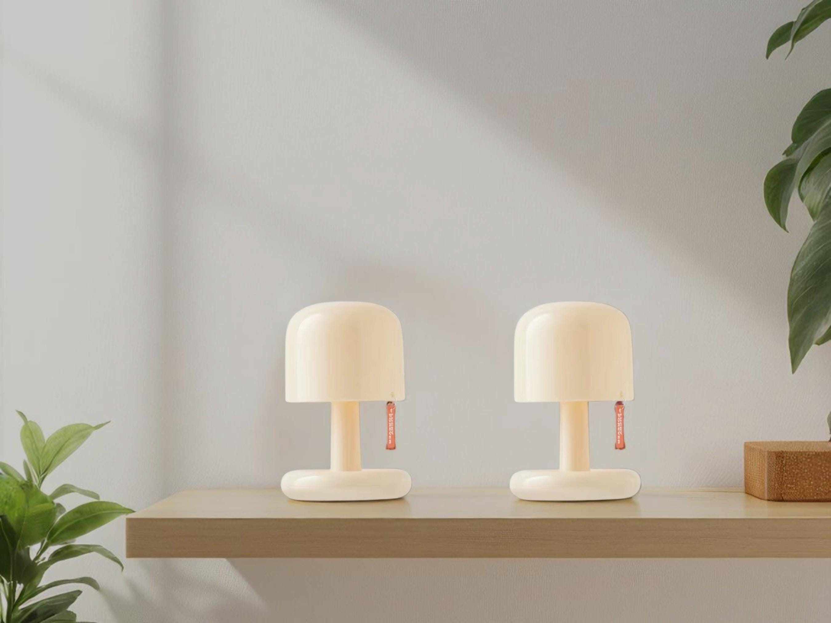 Mushroom LED Night Light, USB Rechargeable Bedside Lamp, Home Decor