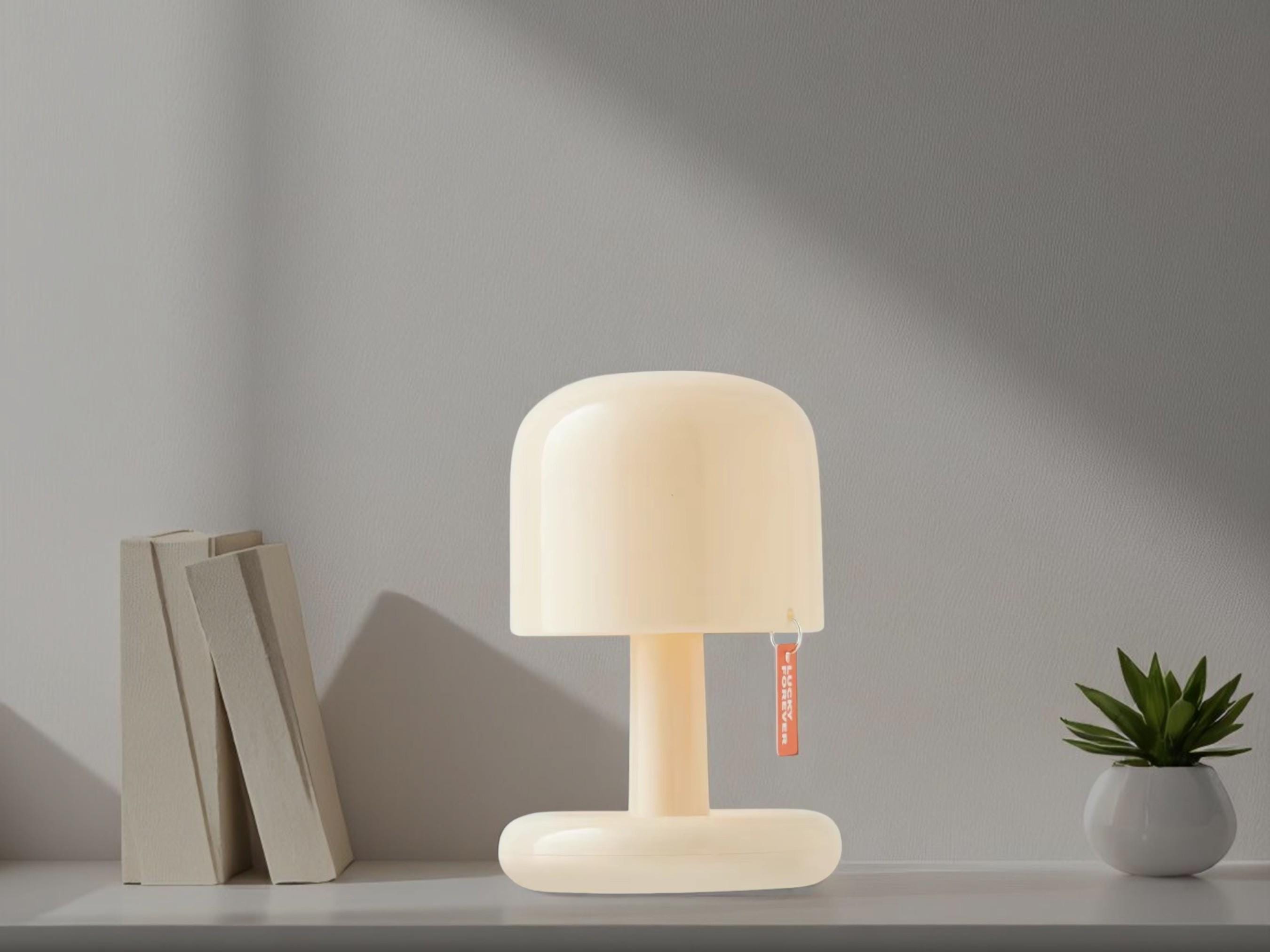 Mushroom LED Night Light, USB Rechargeable Bedside Lamp, Home Decor