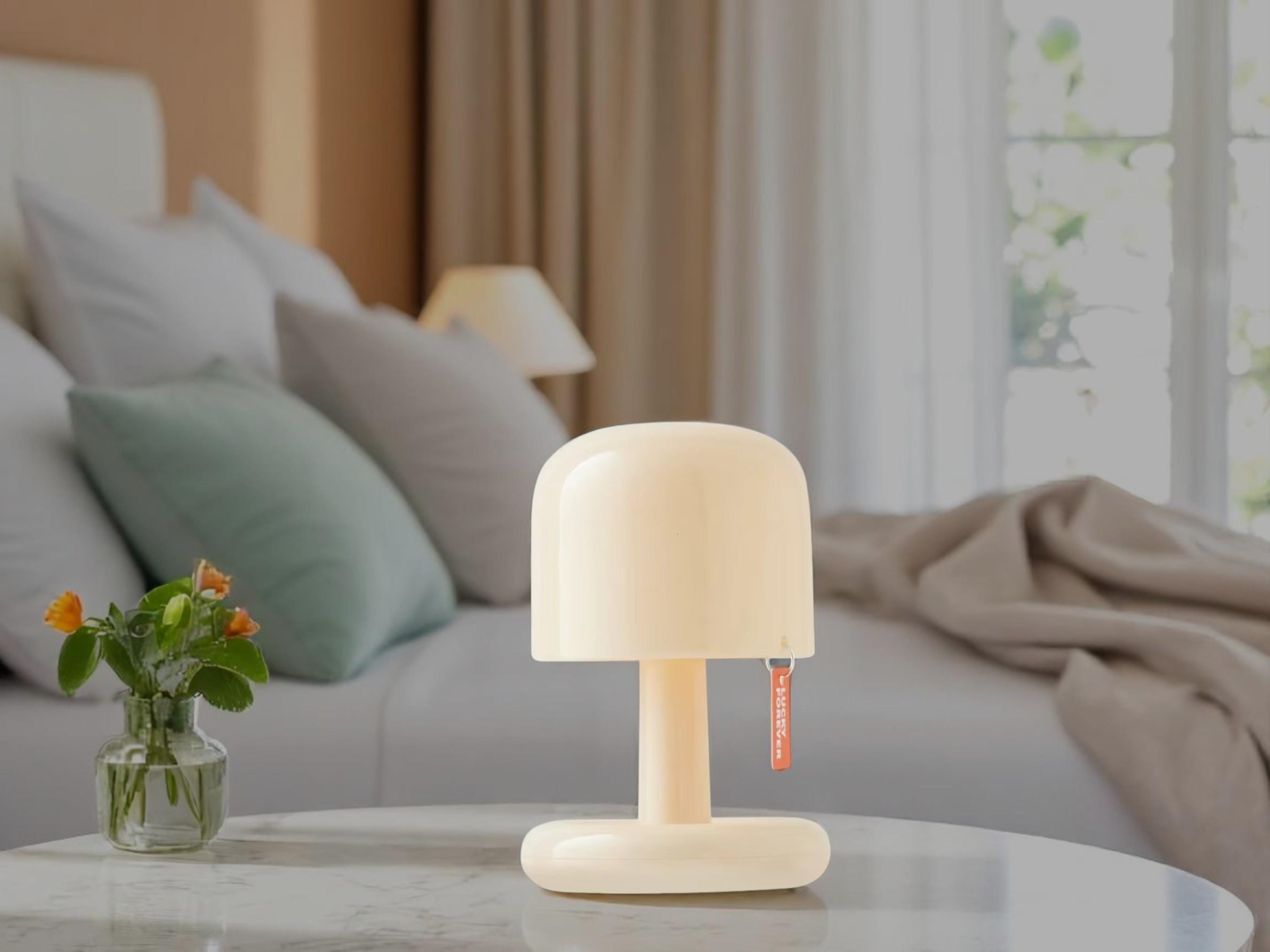 Mushroom LED Night Light, USB Rechargeable Bedside Lamp, Home Decor