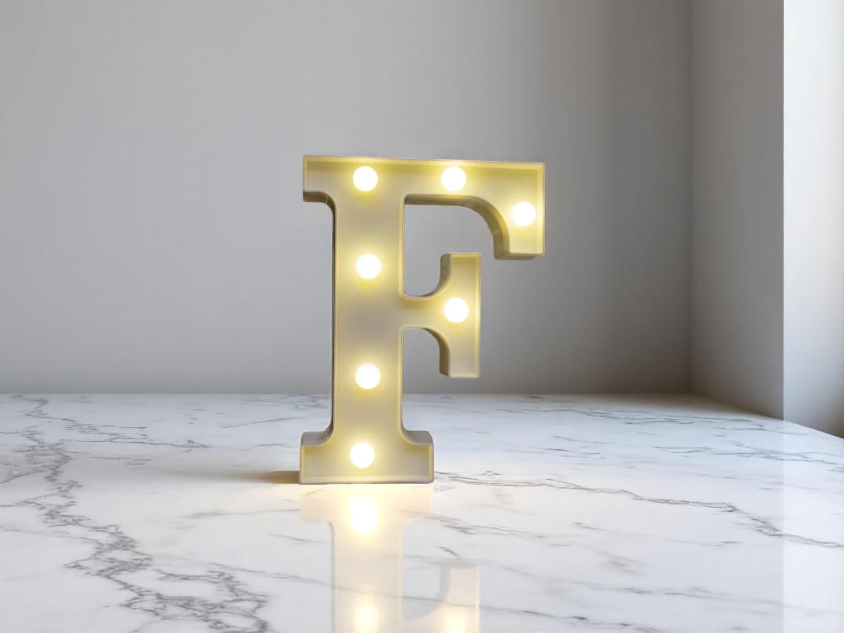 LED Alphabet Letter Light, Battery Night Light for Home Decor, Party Wedding Gift