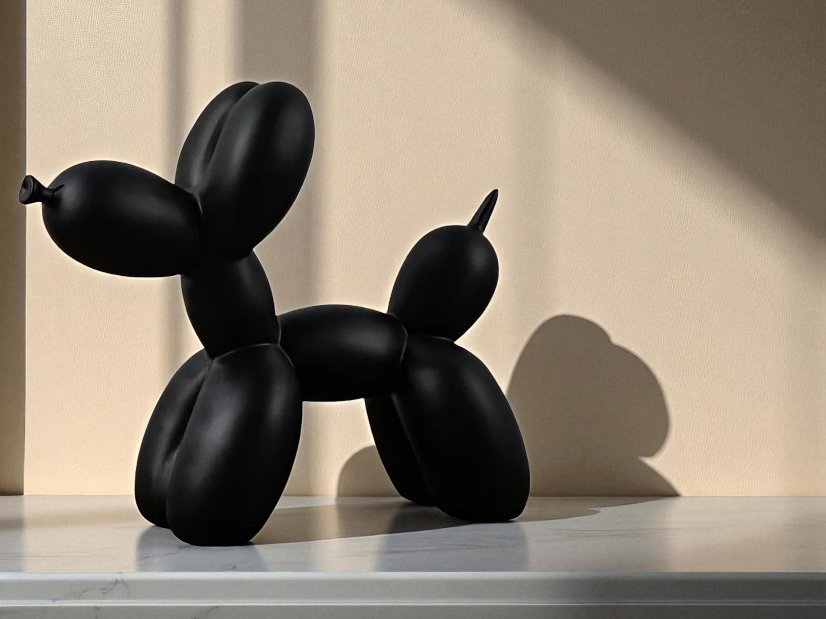 Balloon Dog Figurine Resin Statue, Contemporary Art Decor, Fun Sculpture for Living Room
