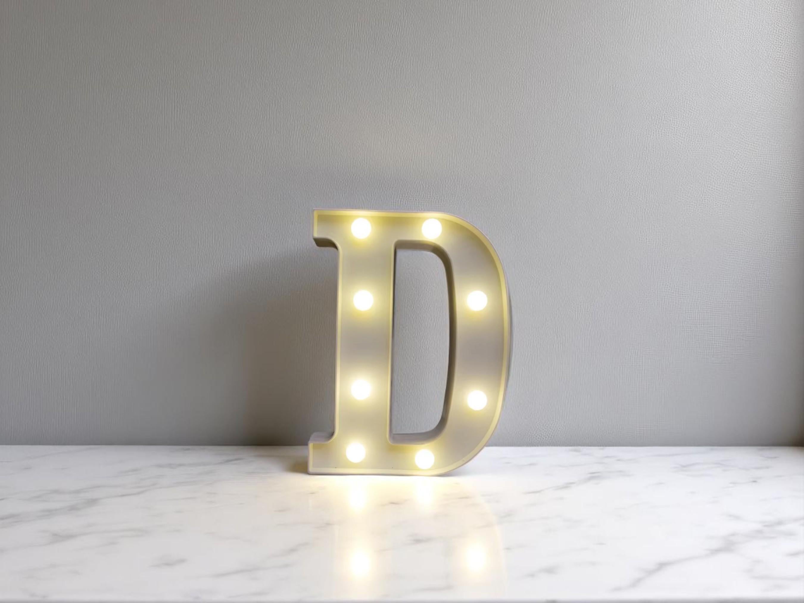 LED Alphabet Letter Light, Battery Night Light for Home Decor, Party Wedding Gift